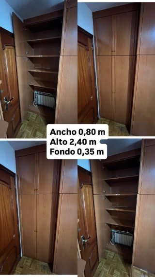 Armario de madera marrón