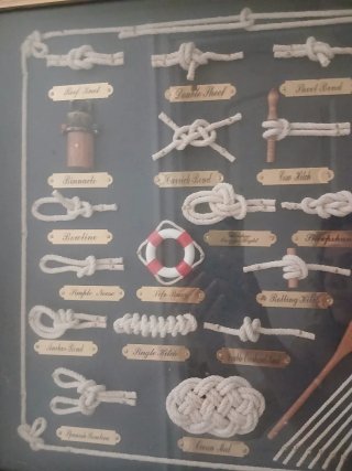 Cuadro decorativo nudos marineros