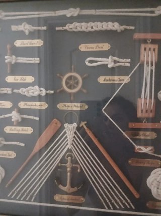 Cuadro decorativo nudos marineros