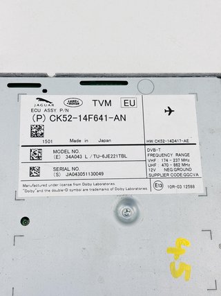 CK5214F641AN Sintonizador televisión Land Rover Range Rover 2013-2017