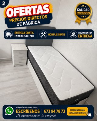 Letto con contenitore e materasso in offerta speciale