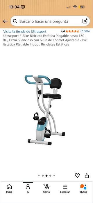 Bici Estática Plegable Indoor