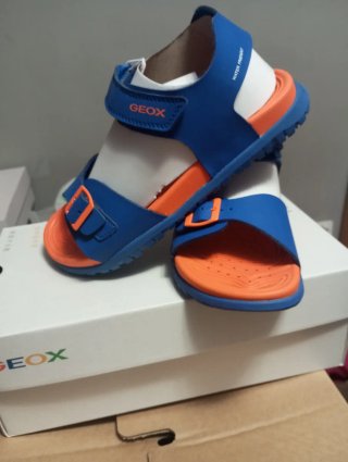 Sandalias Geox Niños Azul Naranja
