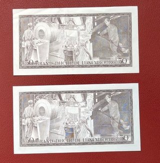 Billetes de Luxemburgo 100 Frang