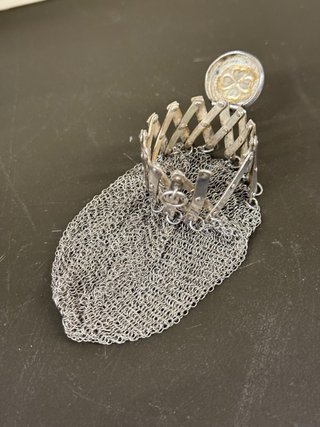 Monedero Plata Ley 925 Trébol Verde 36gr.