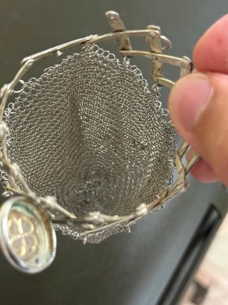 Monedero Plata Ley 925 Trébol Verde 36gr.