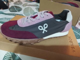 Zapatillas Silbon Mujer Rosa y Marrón