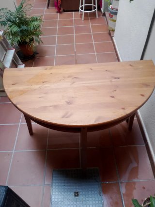 Mesa comedor madera maciza para 4 comensales (10k)