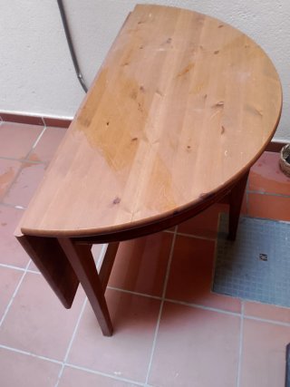 Mesa comedor madera maciza para 4 comensales (10k)