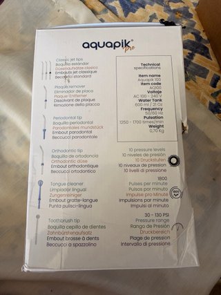 Irrigador Dental Aquapik Pro