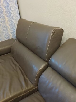 Sofá Chaiselongue Gris Piel. Acepto OFERTAS!!