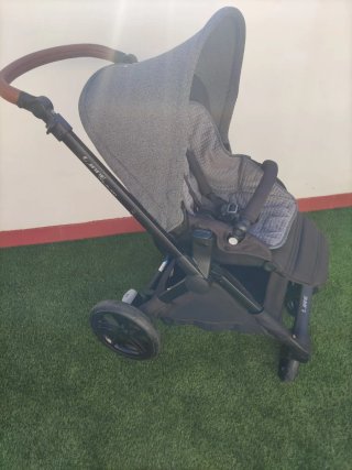 Carrito de bebé Jané Muum gris con capazo