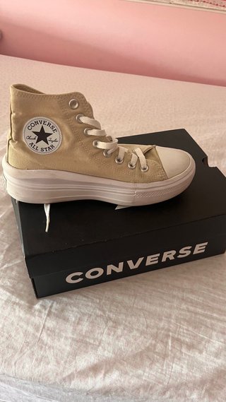 Converse Beige Plataforma