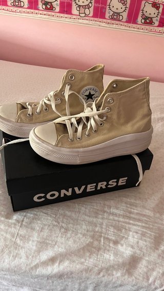 Converse Beige Plataforma