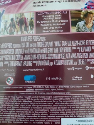 Blu-ray Wonka Italiano