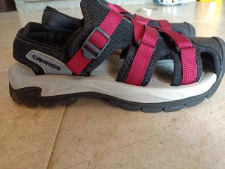 Sandalias deportivas hombre negras y rojas