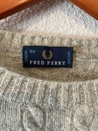 Jersey Fred Perry Vintage Trenzado Beige