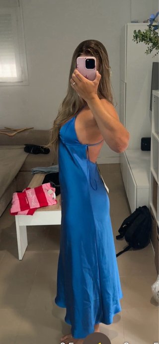 Vestido Zara azul nuevo