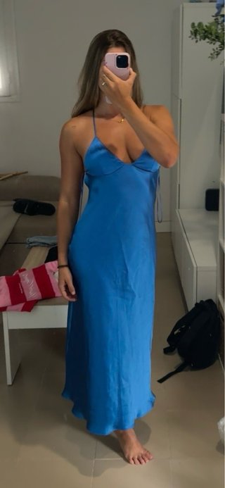 Vestido Zara azul nuevo