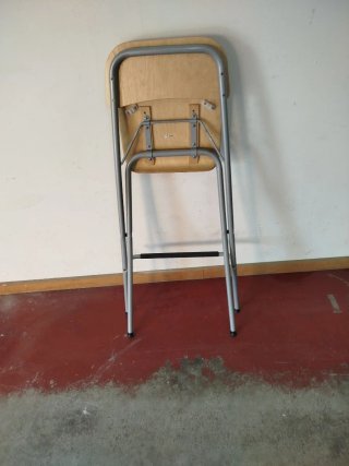 Taburete Plegable Ikea Madera y Metal