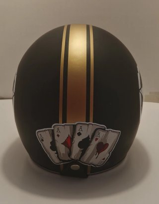 Casco Custom M Negro Mate