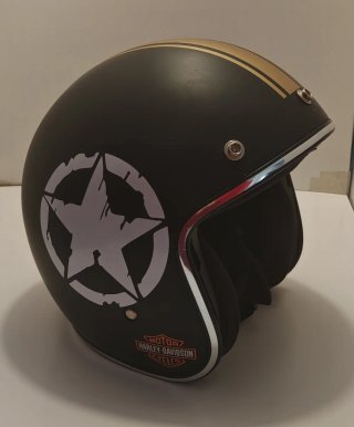 Casco Custom M Negro Mate