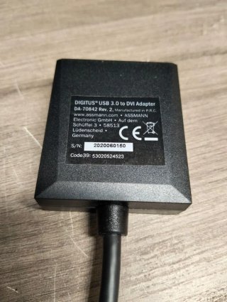 Adaptador DIGITUS DA-70842 USB 3.0 a DVI