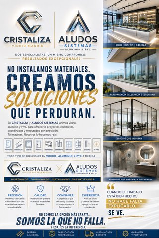 Vidrio y aluminio