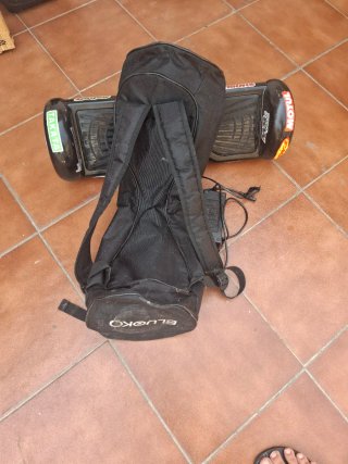 Hoverboard con cargador y mochila