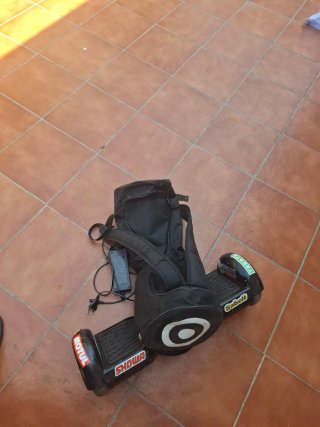 Hoverboard con cargador y mochila