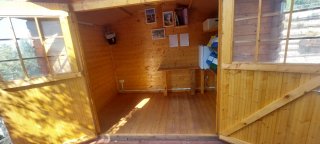 Caseta de madera 3x2m con ventanas