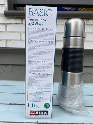 Termo ALZA inox 1 litro nuevo