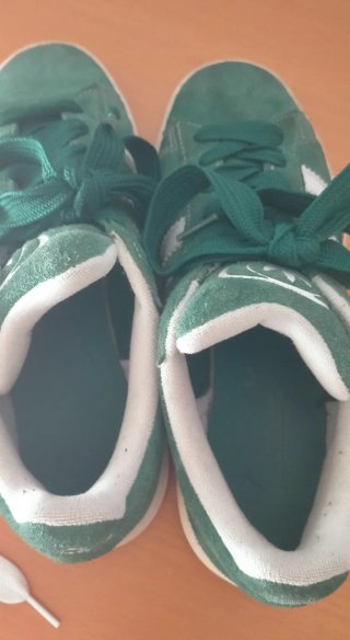 Adidas Campus verdes y blancas