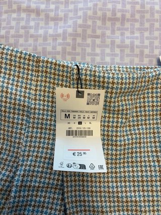 Falda pantalón cuadros M