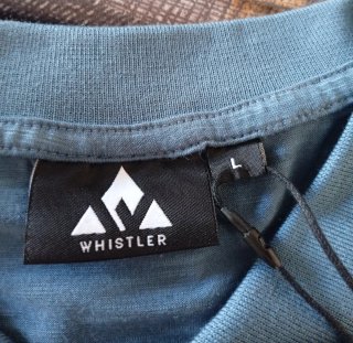 Polo Whistler Hombre Talla L Azul/Verde