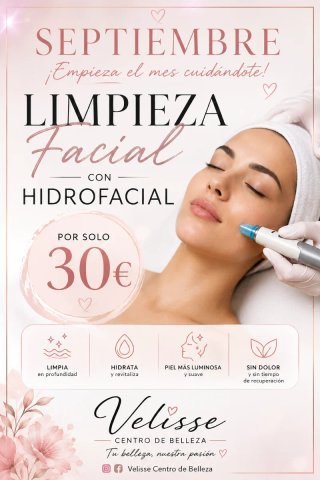 Limpieza Facial Hidrofacial Septiembre 30€