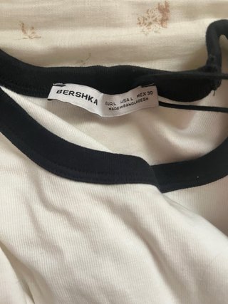 Camiseta Bershka Los Angeles blanca