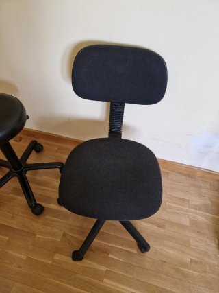 Taburete gas con ruedas + Silla de regalo