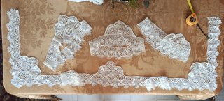 Encaje de bolillo para cama matrimonio