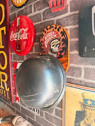 Cartel Harley Davidson Colgador Moto