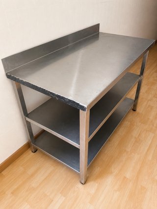 Mesa profesional acero inoxidable 133 cm