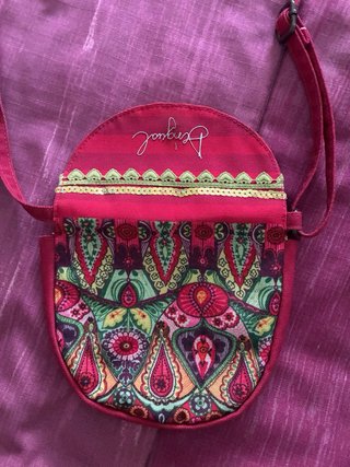 Bolso Desigual multicolor y rojo niña
