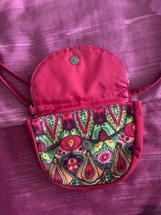 Bolso Desigual multicolor y rojo niña