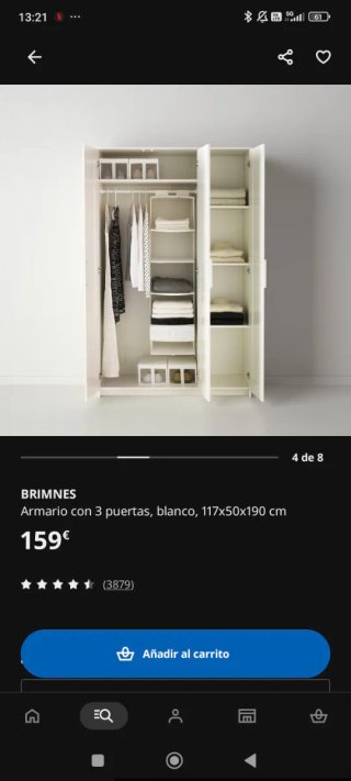 Armadio Ikea Brimnes a 3 ante