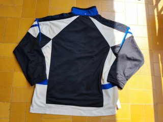 Sudadera Retro Fila Negra, Blanca y Azul