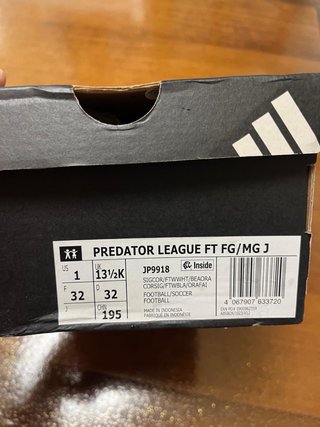 Adidas Predator Arancioni Scarpe Calcio, Numero 33