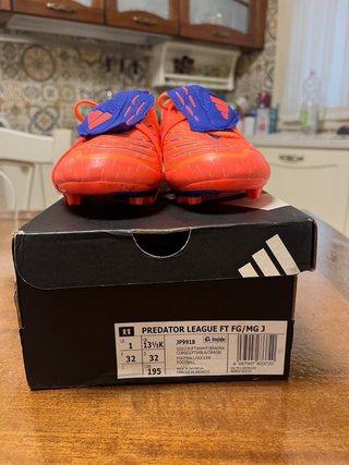 Adidas Predator Arancioni Scarpe Calcio, Numero 33