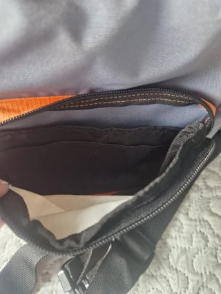 Bandolera Reebok Gris y Naranja