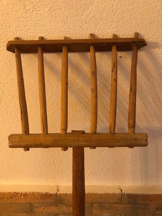 Bieldo de madera antiguo