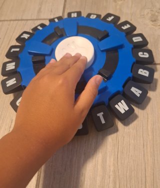Juego de mesa de rapidez con letras